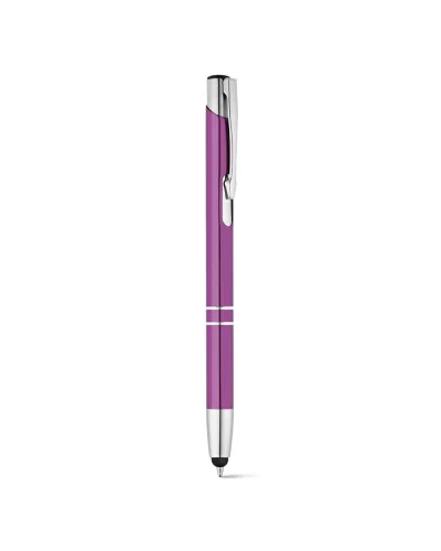 BETA TOUCH Penna in alluminio con punta touch, 60g, argento Viola