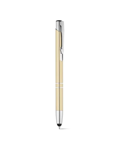 BETA TOUCH Penna in alluminio con punta touch, 60g, argento Dorato