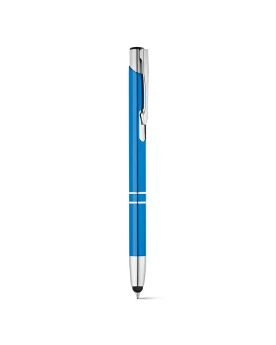 BETA TOUCH Penna in alluminio con punta touch, 60g, argento Turchese