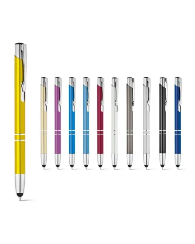 BETA TOUCH Penna in alluminio con punta touch, 60g, argento