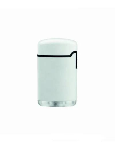 Accendino Turbo Antivento FoxFire Blu – Fiamma Potente e Sicura Bianco