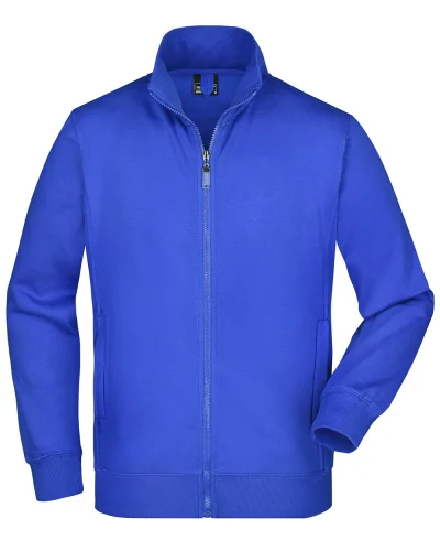 Giacca Uomo  in Felpa 80% Cotone Zip Regular 300g Royal