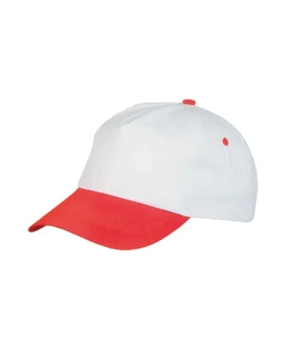 Cappellino  in cotone, 5 pannelli, taglia unica
