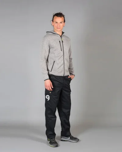 Pantaloni invernali multitasche, flanella, 7 tasche