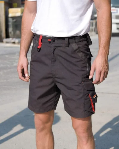 Result Work-Guard Shorts uomo con tasche, bande riflettenti