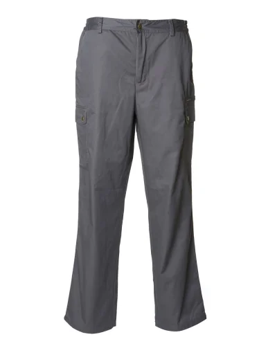 Pantaloni invernali multitasche, flanella, 7 tasche Grey