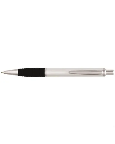 Penna a sfera VANCOUVER, alluminio, grip gommato, 13,5 cm