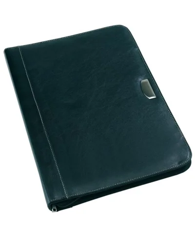 Portablocco Noblesse A4 zip calcolatrice similpelle nero 35x28
