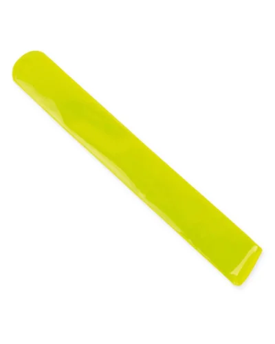 Braccialetto riflettente Snap in PVC 21.8x3 cm leggero Giallo