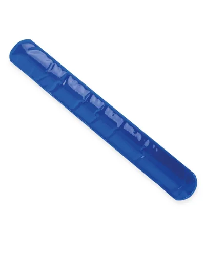Braccialetto riflettente Snap in PVC 21.8x3 cm leggero Blu
