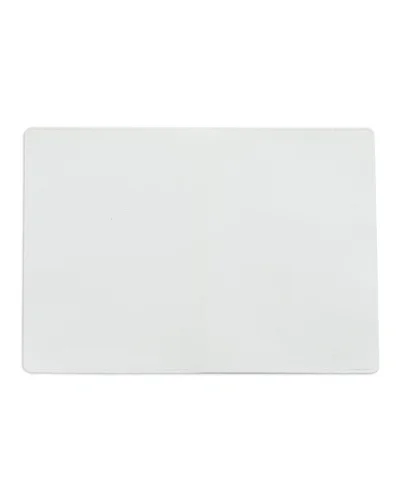 Portacarte doppio verde in PVC 2 carte  leggero 9.2x12.5 cm Bianco