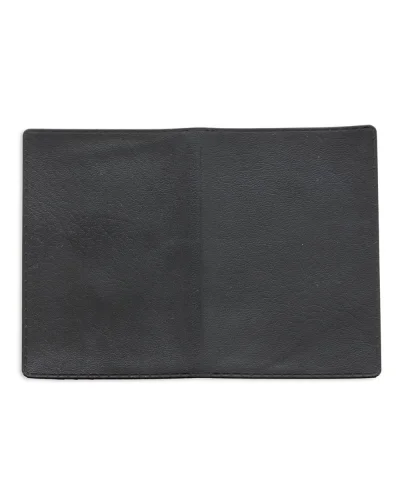 Portacarte doppio verde in PVC 2 carte  leggero 9.2x12.5 cm Nero