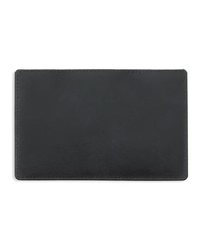 Portacarte PVC  9,2x6,2 cm leggero, tascabile, trasparente Nero