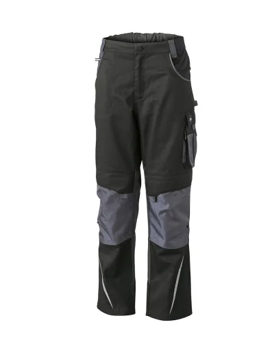 Pantaloni da lavoro Strong con rinforzi Cordura e riflettenti Black / Carbon