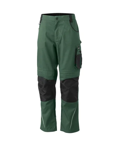 Pantaloni da lavoro Strong con rinforzi Cordura e riflettenti Dark-green/Black