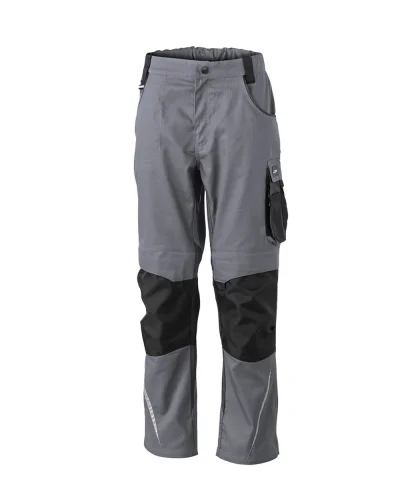 Pantaloni da lavoro Strong con rinforzi Cordura e riflettenti Carbon/Black