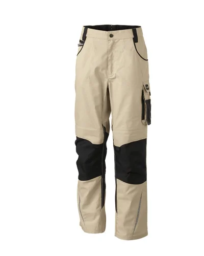 Pantaloni da lavoro Strong con rinforzi Cordura e riflettenti Stone/Black