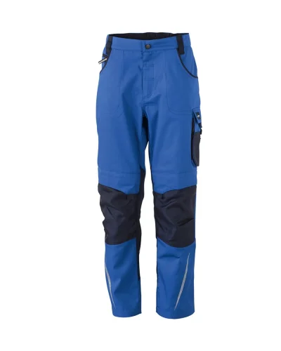 Pantaloni da lavoro Strong con rinforzi Cordura e riflettenti Royal/Navy