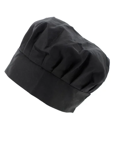 Berretto cotone con retina, regolabile con velcro 7 cm Nero