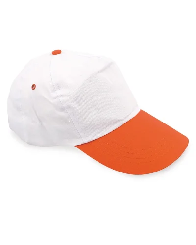 Cappello bicolore SportyLine con visiera curva Arancione