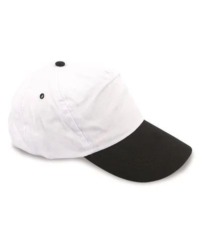 Cappello bicolore SportyLine con visiera curva Nero