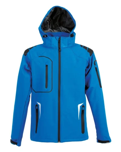 Artic Giubbino Softshell 3 Strati Uomo, Impermeabile e Traspirante Royal