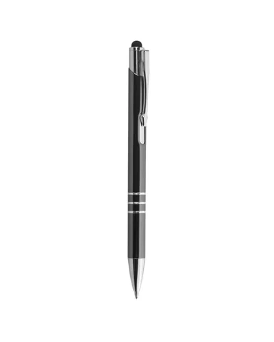 Penna a sfera Chrome Plus alluminio con gommino touch