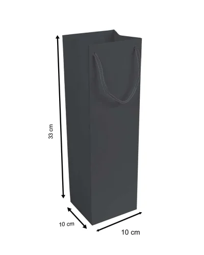Sacchetto porta bottiglia GF Shop carta laminata opaca