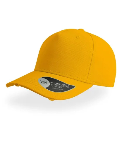 Cappello Cargo 5 Pannelli Cotone, Visiera Curva, Taglia Unica Yellow