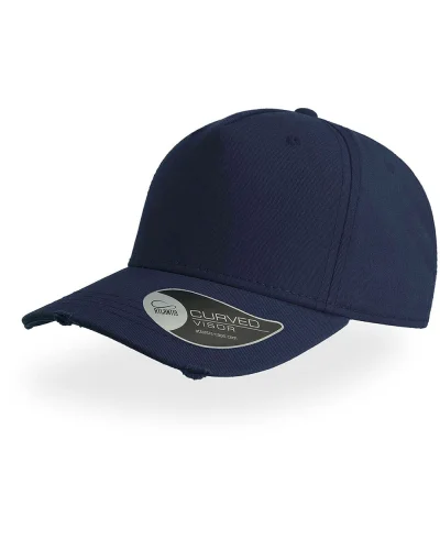 Cappello Cargo 5 Pannelli Cotone, Visiera Curva, Taglia Unica Navy