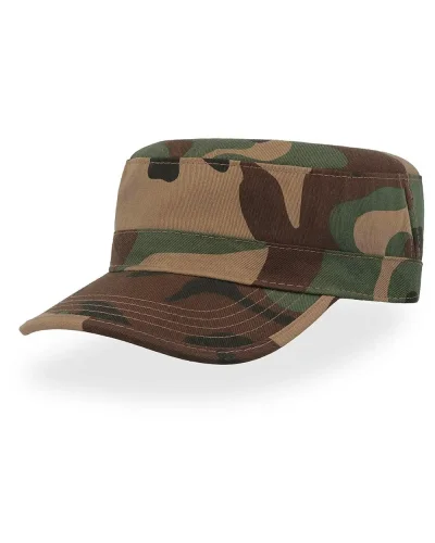 Cappello Tank in cotone leggero con visiera e chiusura velcro