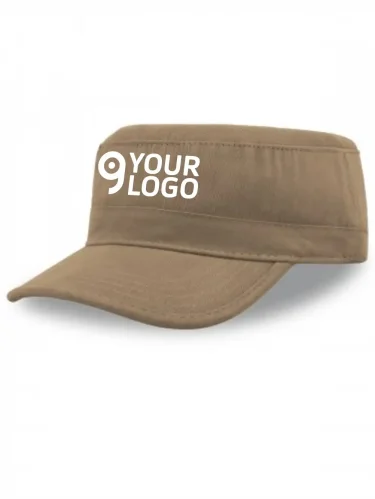 Cappello Tank in cotone leggero con visiera e chiusura velcro