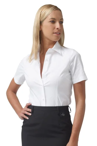 Camicia donna Barbara body fit cotone elasticizzato