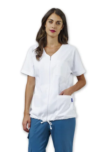 Casacca donna Leah con zip e coulisse, Modal 160g/m2