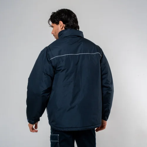 Giubbino Japan imbottito uomo, impermeabile con porta badge