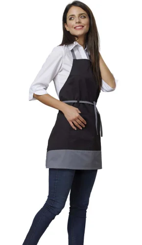 Grembiule Miria Siggi con Pettorina, Poliestere Cotone 195g/m²