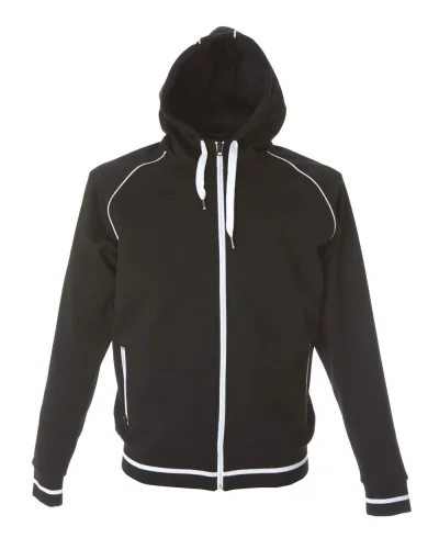 Felpa Coimbra zip con cappuccio uomo/donna Black