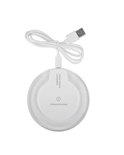 Tiz Base Ricarica Wireless Qi 5V USB, Ø10cm, Astuccio Incluso