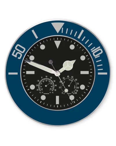 Orologio Meteo Colex con Termometro e Igrometro LCD Blu