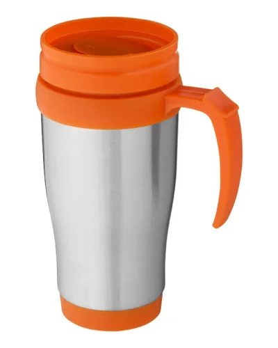 Tazza termica Sanibel 400 ml in acciaio inox, BPA Free, Silver