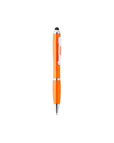 Penna Touch Zeril blu in plastica e bamboo con controllo touch
