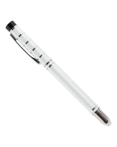 Penna Highline metallo blu, 14 cm, scrittura fluida ultrarapida Bianco