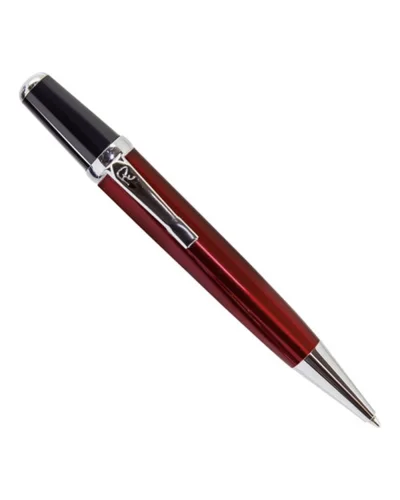 Penna a sfera metallo argento  jumbo, scrittura blu 11,3cm
