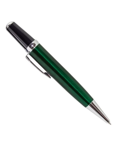 Penna a sfera metallo argento  jumbo, scrittura blu 11,3cm