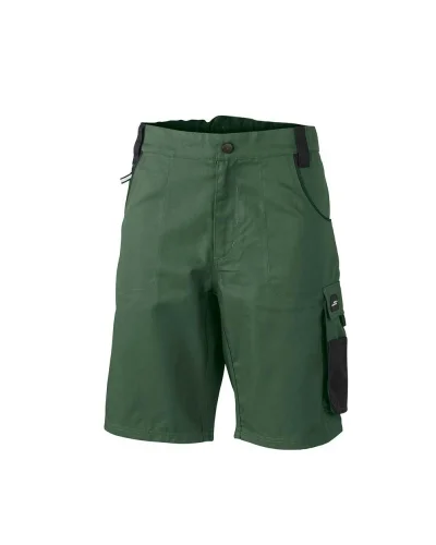 Bermuda da lavoro Strong , tasche CORDURA, classic fit Dark-green/Black