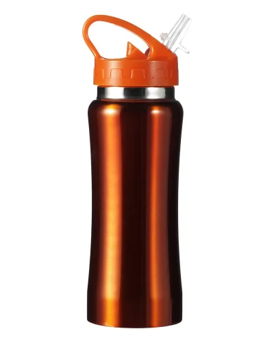 Borraccia inox 600 ml acciaio | Push Button | Leggera