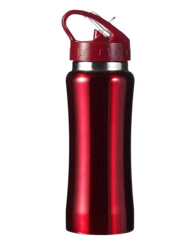Borraccia inox 600 ml acciaio | Push Button | Leggera