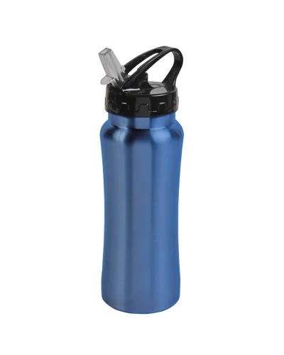 Borraccia Acciaio Inox 600ml con Cannuccia Estraibile