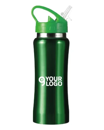 Borraccia inox 600 ml acciaio | Push Button | Leggera