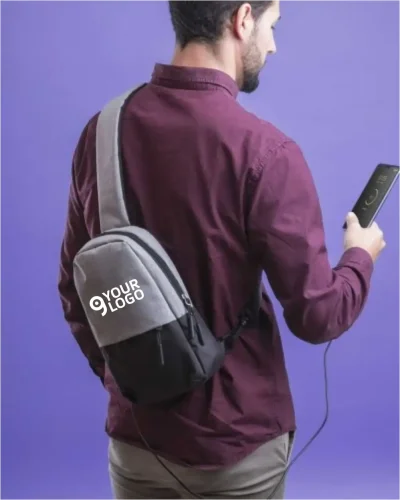 Borsa Tracolla Versox con USB e Tasca Tablet 10"